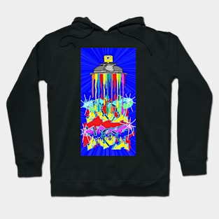 hip hop blue drip spray pop 24 by Leg Hoodie